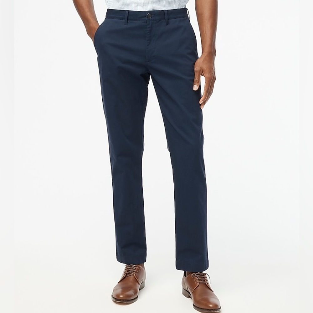 J.Crew Straight-fit TruTemp365® chino pant In Navy Blue Size 32X32 NWT